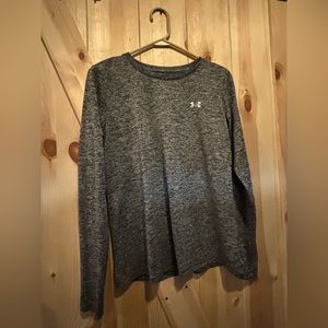 Under Armour workout gray long sleeve top